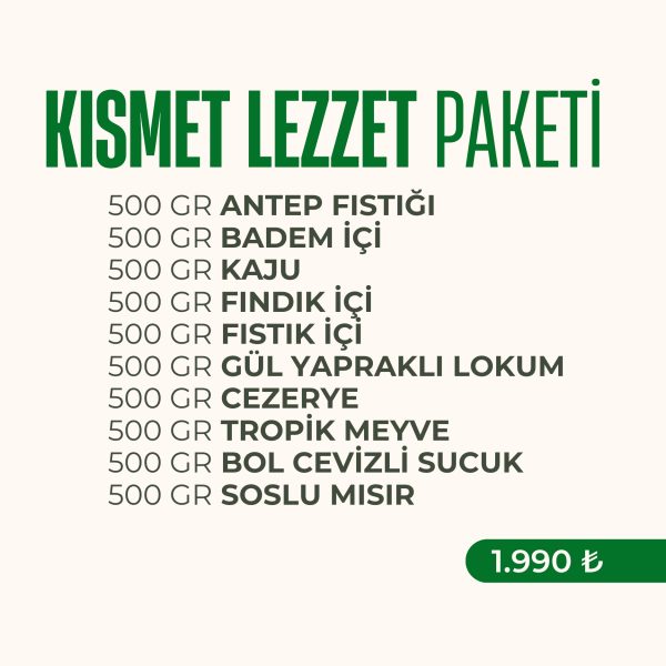 Karışık Kuruyemiş Kısmet Lezzet Paketi 5 KG